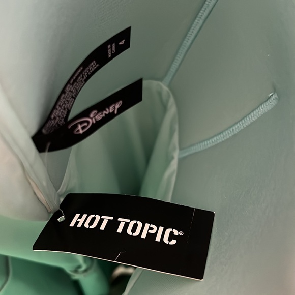 HotTopic Disney Print Ariel Peter Pan Mermaid Lagoon Retro Swimsuit Dress - Picture 5 of 6